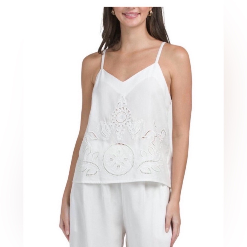 NWT MISA of Los Angeles Marcela Eyelet Top Size Small